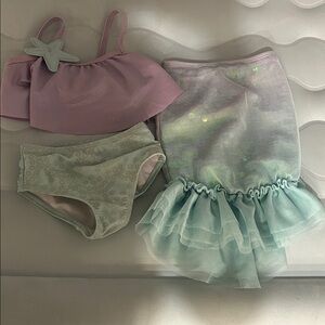 Disney Kids Swim Bikini Set - Pink and Mint